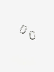Silver Courtney Hoops - Stone Cooper