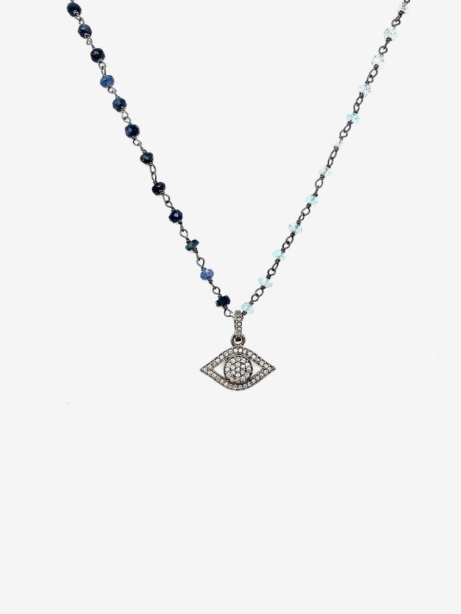 Ada Diamond Eye Necklace - Stone Cooper