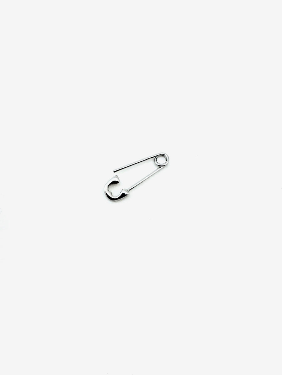 Sterling Safety Pin Earring - Stone Cooper