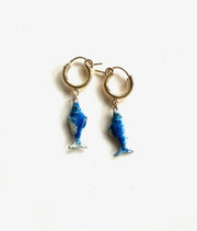 Lucky Vintage Fish Hoops (4 colors) - Stone Cooper