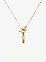 Forever Young Rainbow Gem Toggle Necklace - Stone Cooper