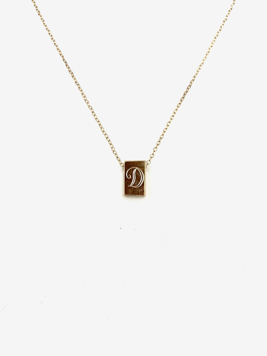 Vintage Letter Necklace - Stone Cooper