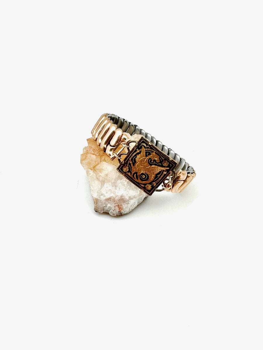 Florence Damascene Expansion Bracelet - Stone Cooper
