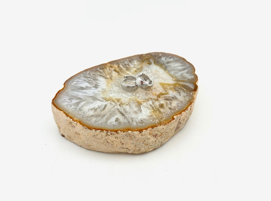 Classic Silver Huggie Hoops - Stone Cooper