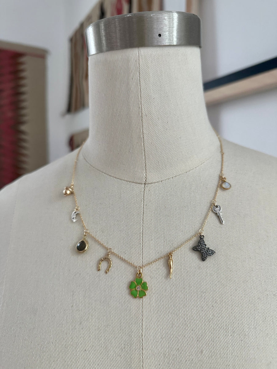 Diamond Lucky Charms Necklace - Stone Cooper