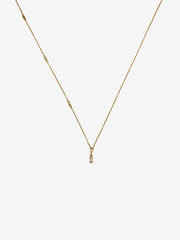 Cleo Diamond Asymmetrical Necklace (14K) - Stone Cooper