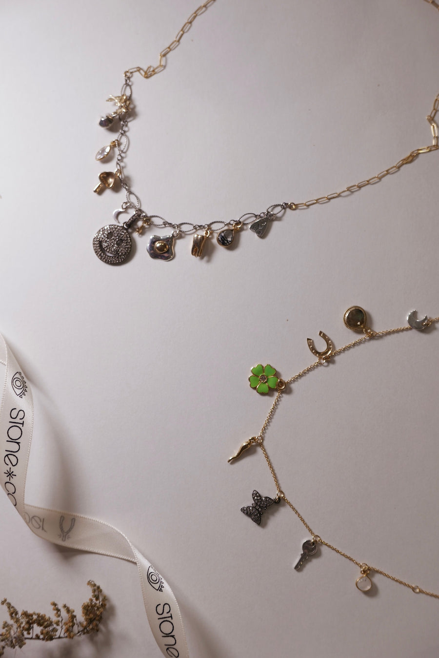 Diamond Lucky Charms Necklace - Stone Cooper