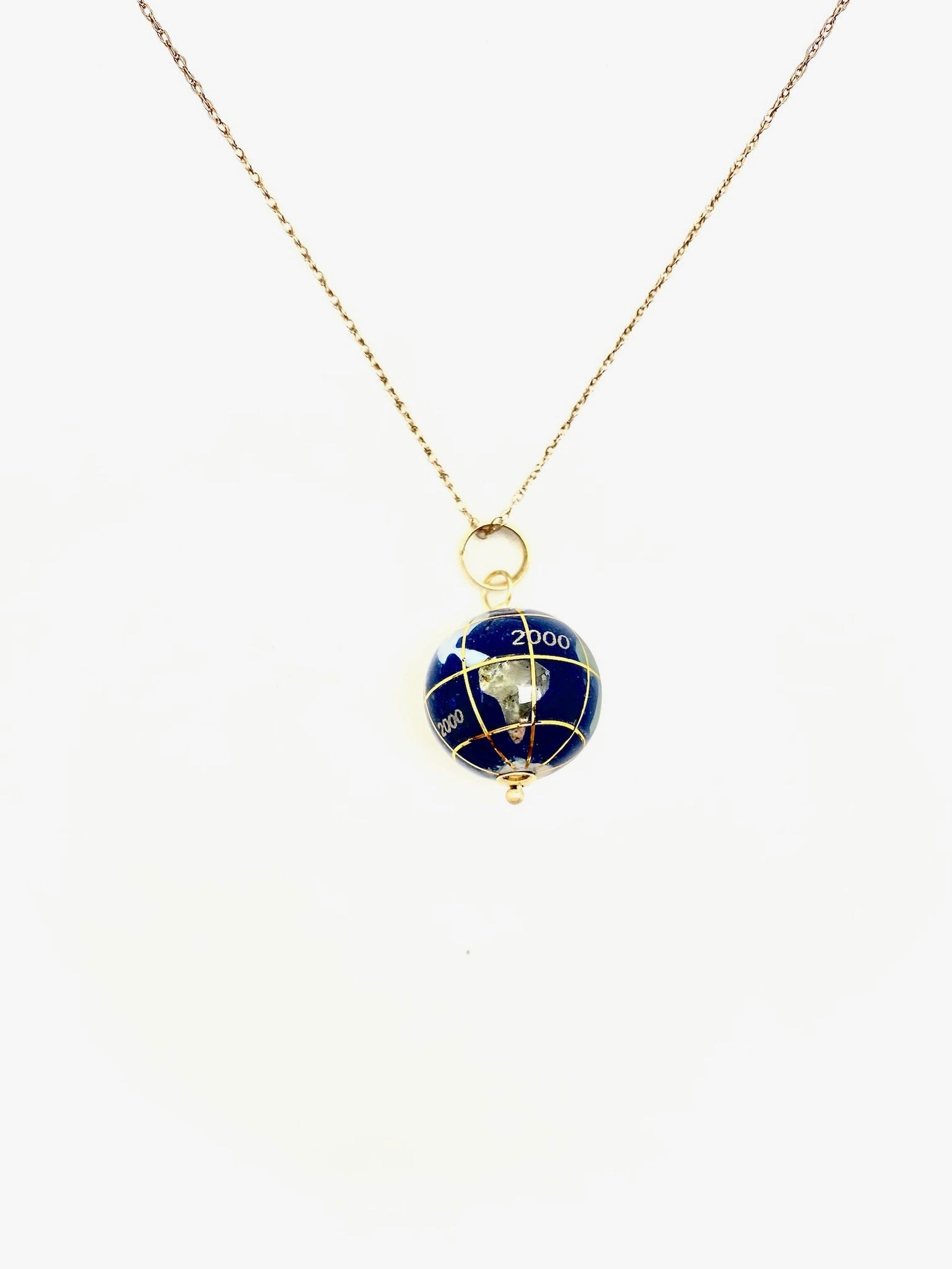 Tasia Globe Necklace (14K) - Stone Cooper