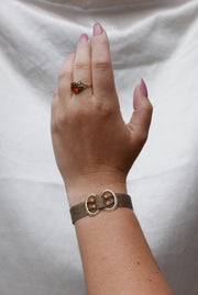 Simulated Citrine 10K Antique Gold Ring (10) - Stone Cooper