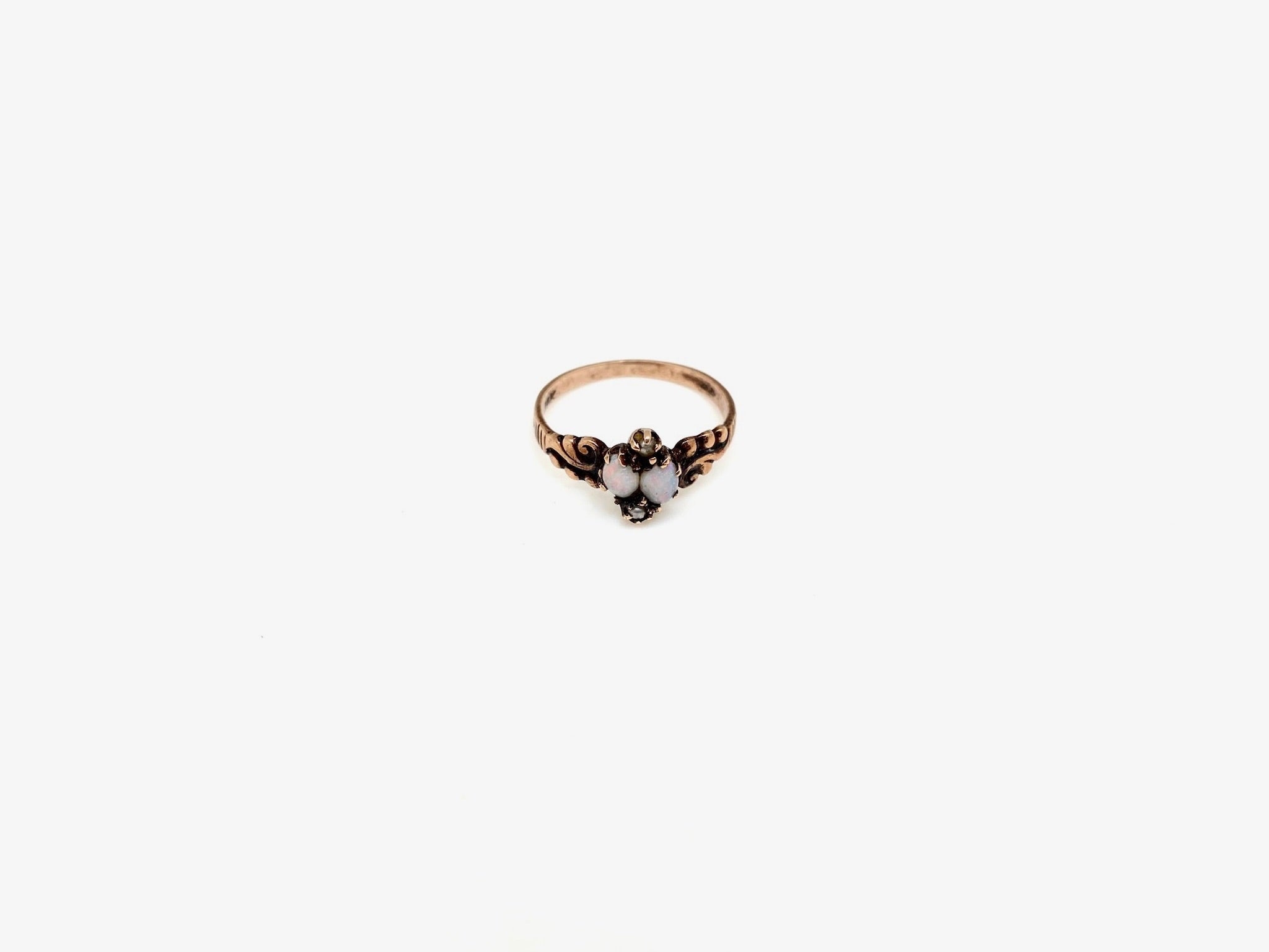 Victorian Twin Opal 14K Ring (5) - Stone Cooper