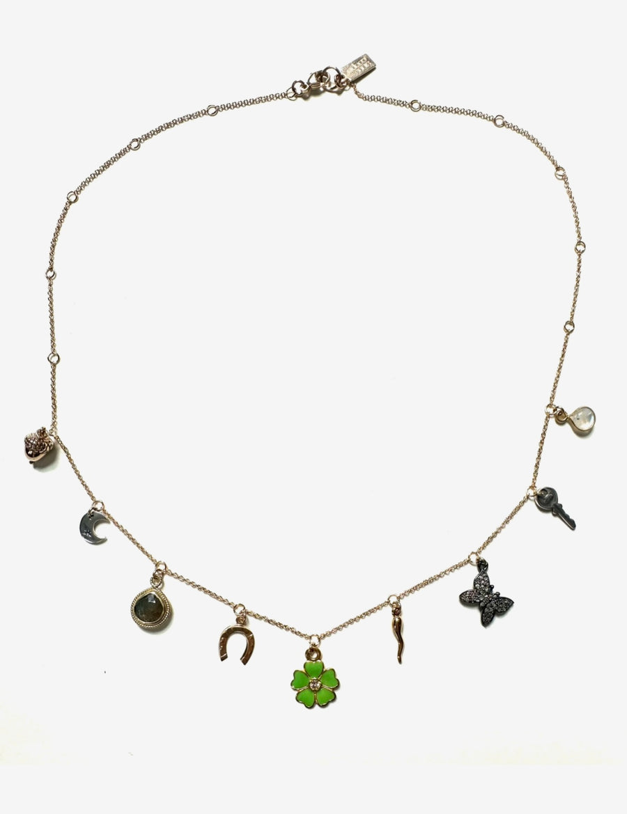 Diamond Lucky Charms Necklace - Stone Cooper