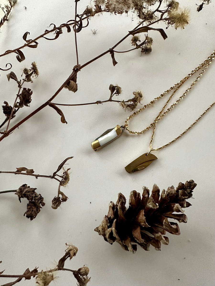 Troop #27 Knife Necklace - Stone Cooper