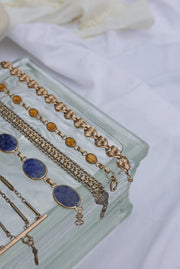 Anjeli Vintage Gold-Fill Leaf Bracelet - Stone Cooper