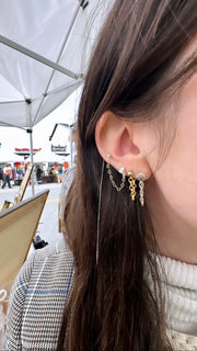 Vera Looped Stud Earring - Stone Cooper