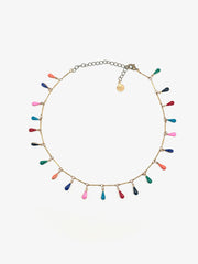 Brit Rainbow Fringe Choker - Stone Cooper