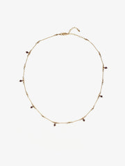 Garnet Adirondack Drop Necklace - Stone Cooper