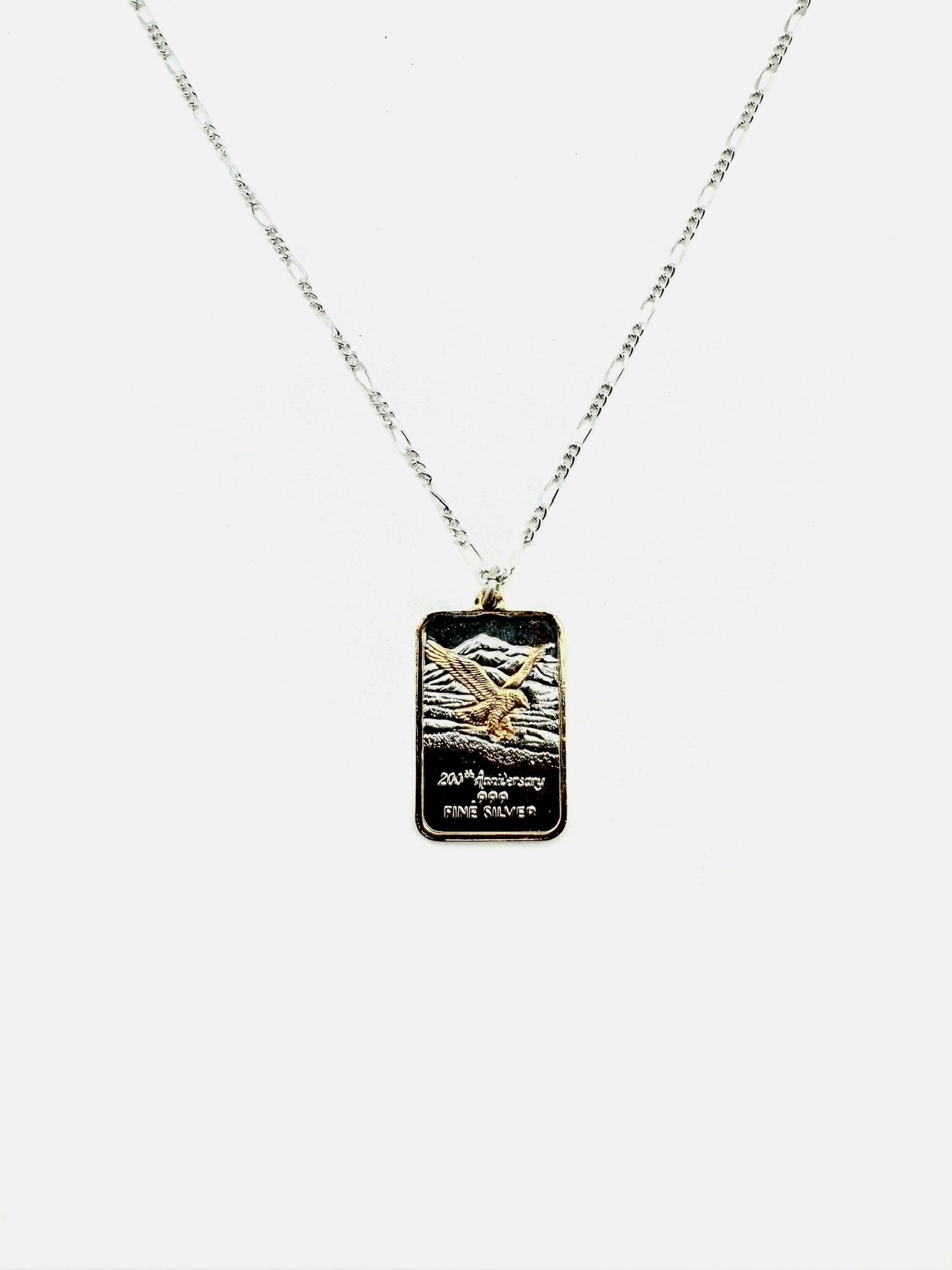 Vintage Collector's Silver Eagle Necklace - Stone Cooper