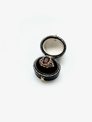 Simulated Citrine 10K Antique Gold Ring (10) - Stone Cooper