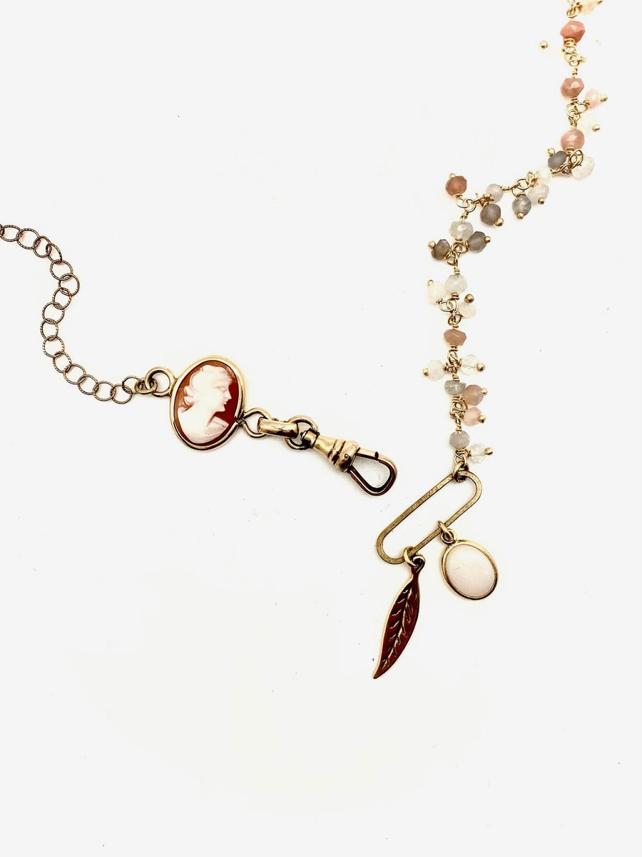 Virginia Cameo Moonstone Necklace - Stone Cooper