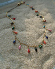 Brit Rainbow Fringe Choker - Stone Cooper