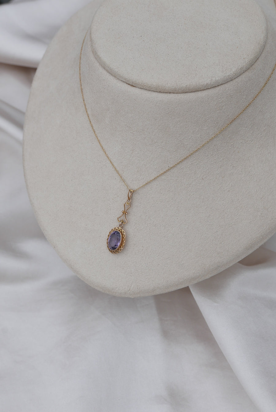 Rebecca Amethyst Necklace (10K) - Stone Cooper