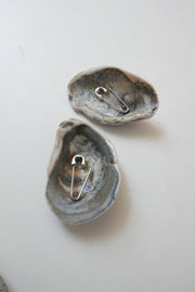 Sterling Safety Pin Earring - Stone Cooper