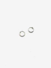 Classic Silver Huggie Hoops - Stone Cooper