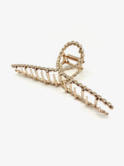 Gold Twist Claw Clip - Stone Cooper