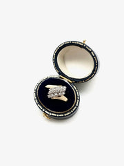 Diamond Cluster 10K Vintage Cocktail Ring (7) - Stone Cooper