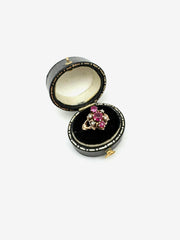 Victorian 9K Ruby, Diamond Ring (4) - Stone Cooper