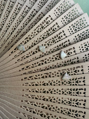 Mabel Fan Studs - Stone Cooper