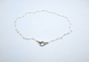 Miriam Sterling Diamond Clasp Necklace / Charm Holder