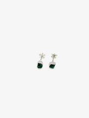 Malachite Moss Studs - Stone Cooper