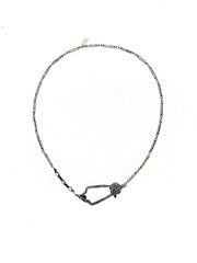Lizette Opal Diamond Clasp Necklace - Stone Cooper