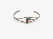 Keren Turquoise & Coral Cuff - Stone Cooper
