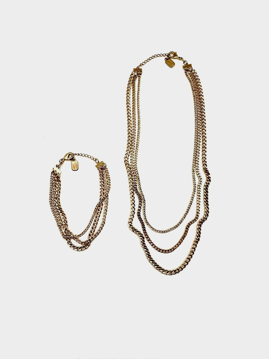 Gold Filled 3-Strand Olivia Bracelet - Stone Cooper