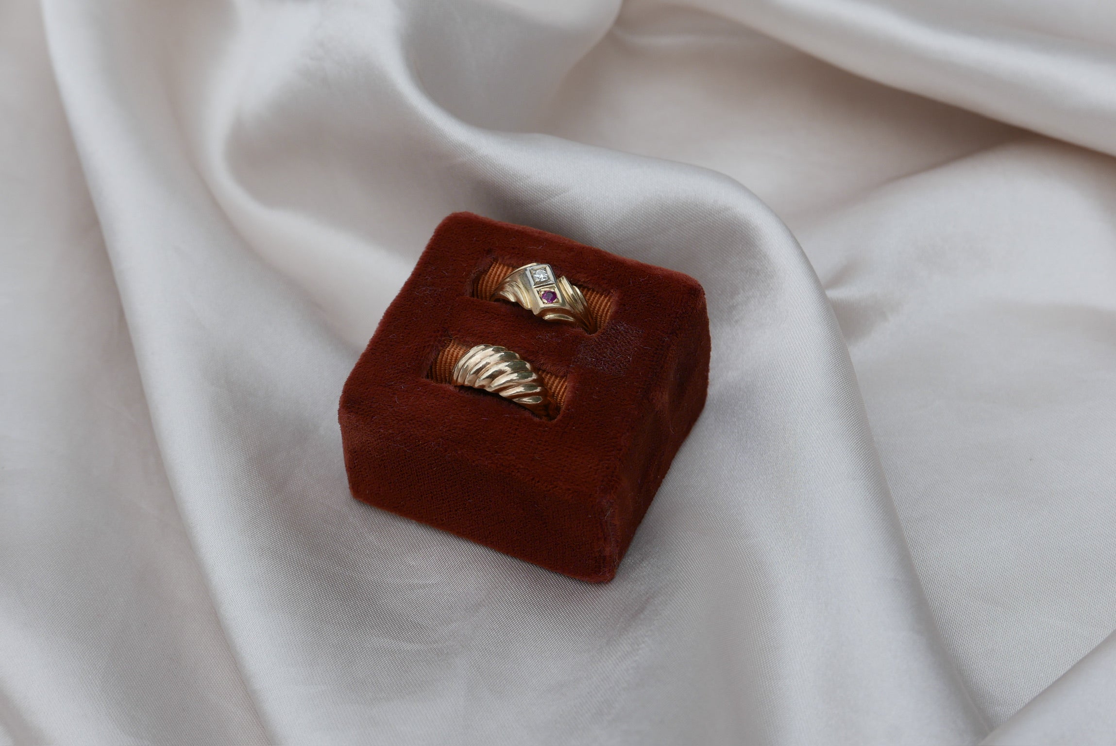 Antique Ruby, Diamond 14K Ring (6) - Stone Cooper