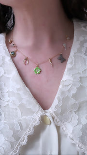 Diamond Lucky Charms Necklace