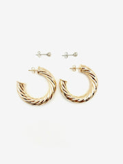 Earnest Hoop Set - Stone Cooper