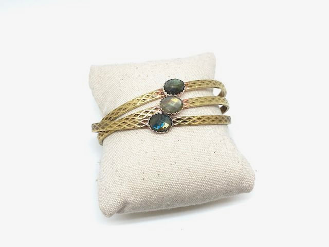 Labradorite Heritage Cuff - Stone Cooper
