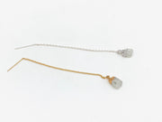 Rough Moonstone Ear Threader - Stone Cooper