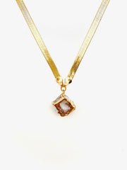 Quartz Dice Necklace - Stone Cooper