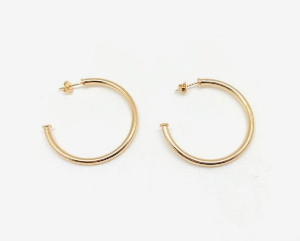 Gold Wrangler Hoops - Stone Cooper