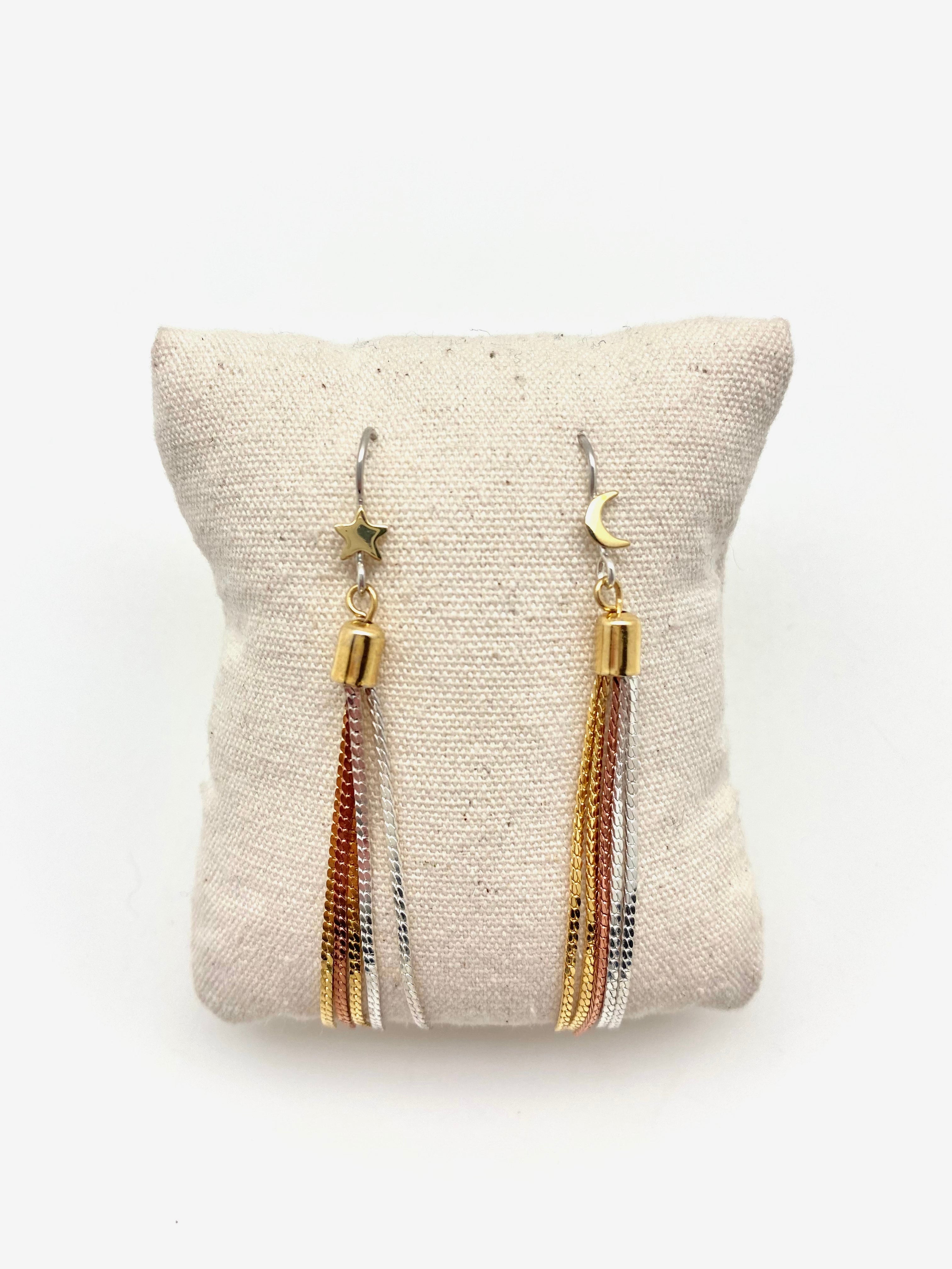 Starburst Tassel Earrings - Stone Cooper