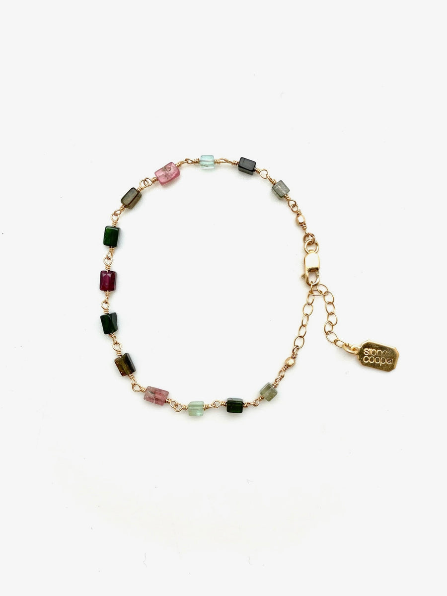 Tourmaline Cube Bracelet