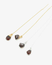 Rough Garnet Ear Threader - Stone Cooper