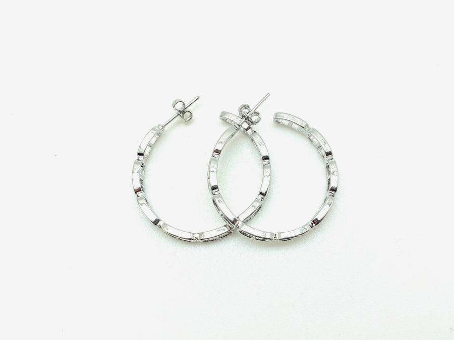 Oc(cult) Hoops: Silver - Stone Cooper