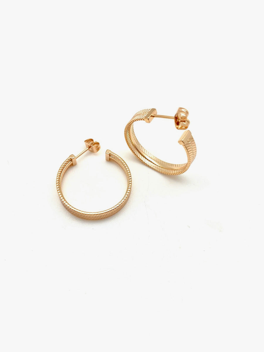 Minna Hoop Earrings - Stone Cooper