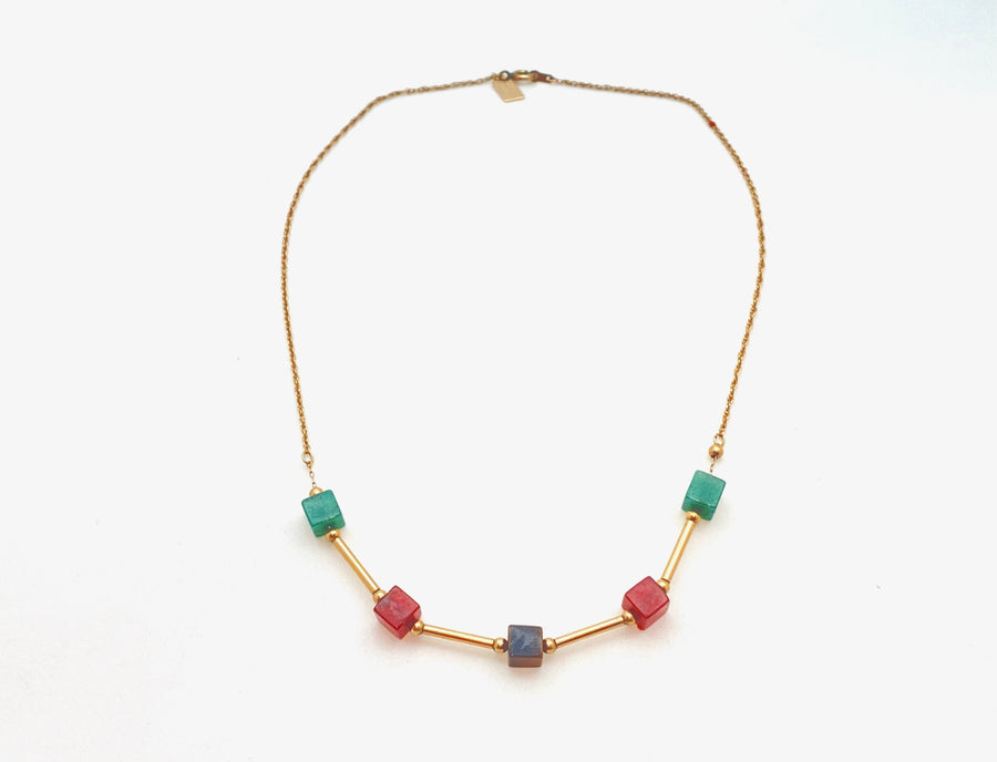 Gusty Necklace (14 karat) - Stone Cooper
