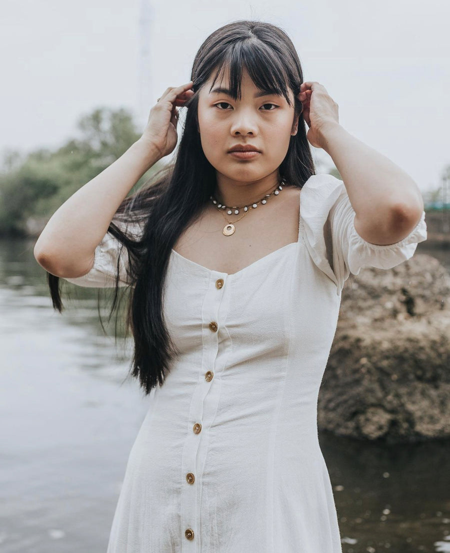 Enameled Fringe Choker - Stone Cooper
